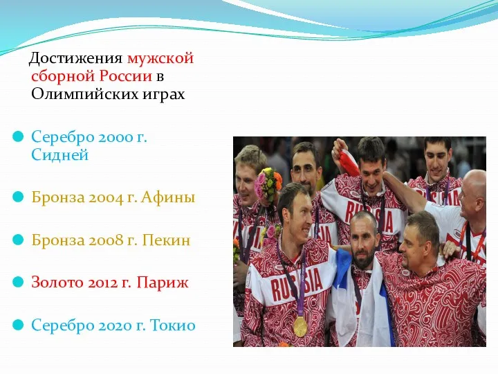 Достижения мужской сборной России в Олимпийских играх Серебро 2000 г.