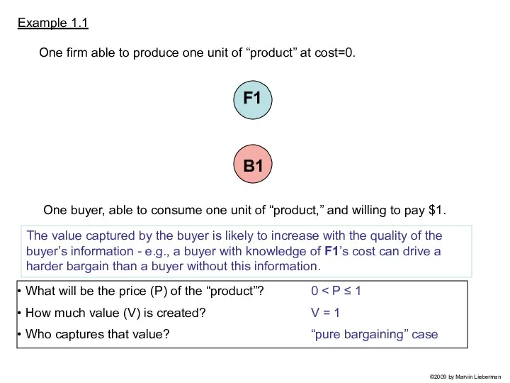 What will be the price (P) of the “product”? How