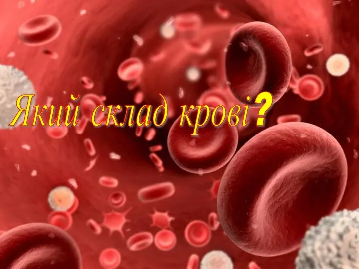 Який склад крові?