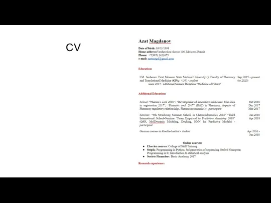 CV