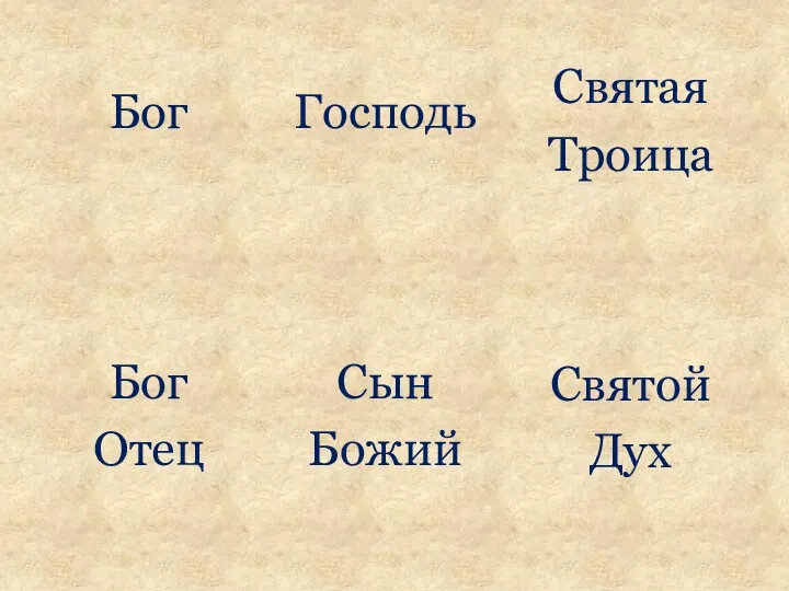 Бог Бог Отец Господь Сын Божий Святая Троица Святой Дух