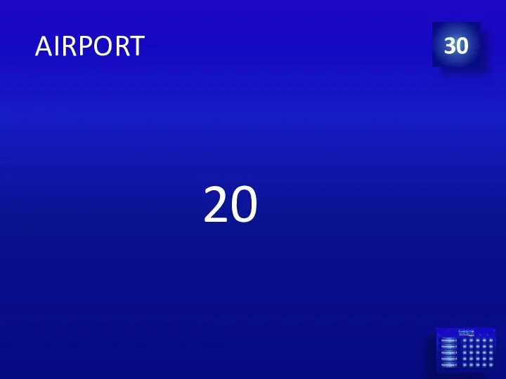 AIRPORT 20 30