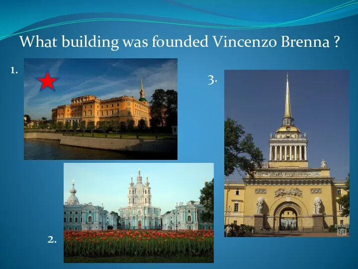 What building was founded Vincenzo Brenna ? 1. 2. 3.