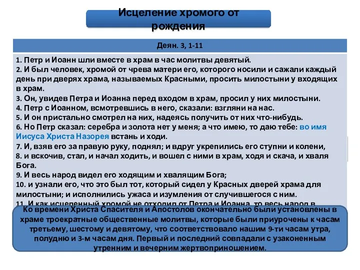 Аверкий: «Апостол совершает чудо Именем Господа Иисуса Христа, удостоверяя сим