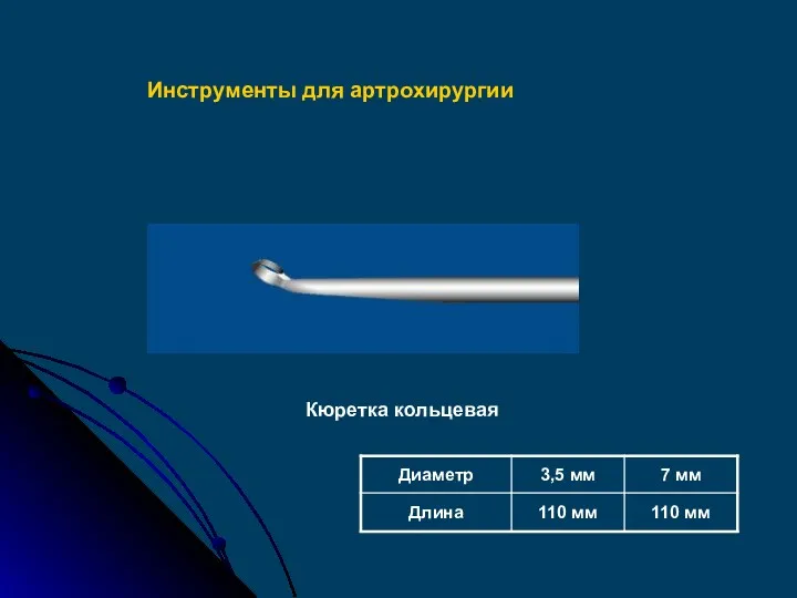 Кюретка кольцевая Инструменты для артрохирургии