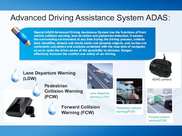Advanced Driving Assistance System ADAS: Special ADAS Advanced Driving Assistance