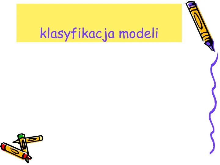 klasyfikacja modeli