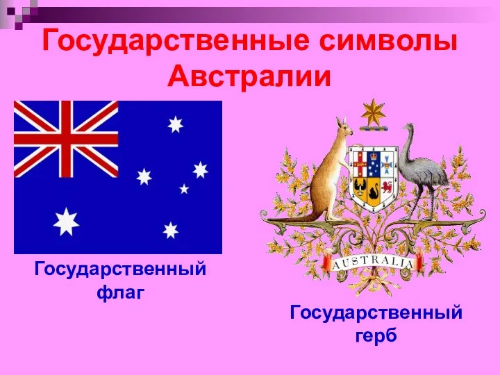 Государственные символы Австралии Государственный флаг Государственный герб