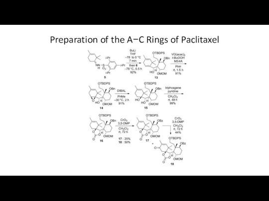 Preparation of the A−C Rings of Paclitaxel