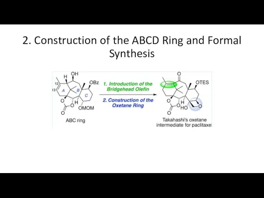 2. Construction of the ABCD Ring and Formal Synthesis