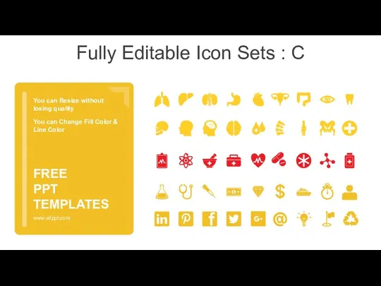 Fully Editable Icon Sets : C You can Resize without