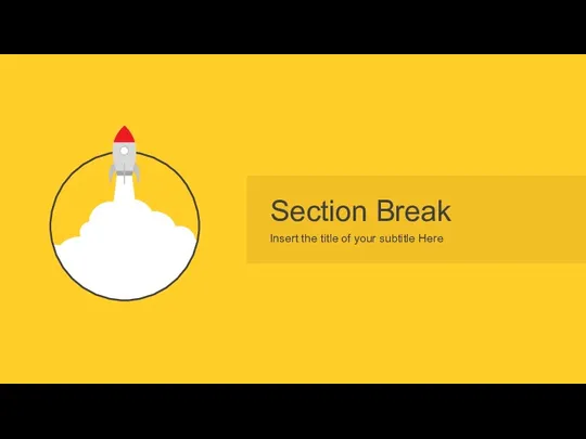 Section Break Insert the title of your subtitle Here