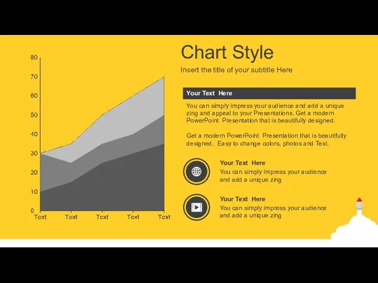 Chart Style Insert the title of your subtitle Here