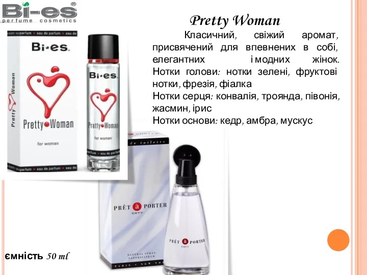 Pretty Woman Класичний, свіжий аромат, присвячений для впевнених в собі,