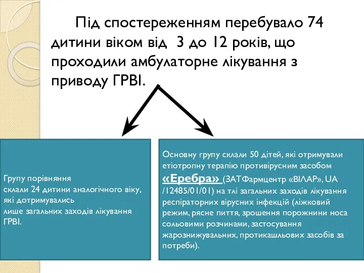 Під спостереженням перебувало 74 дитини віком від 3 до 12