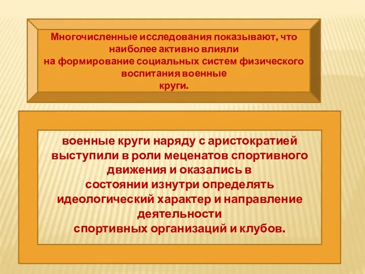 Многочисленные исследования показывают, что наиболее активно влияли на формирование социальных