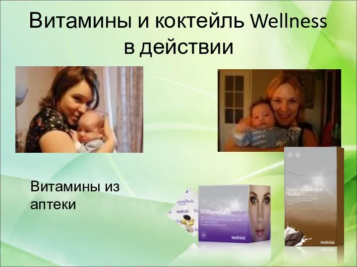 Витамины и коктейль Wellness в действии Витамины из аптеки