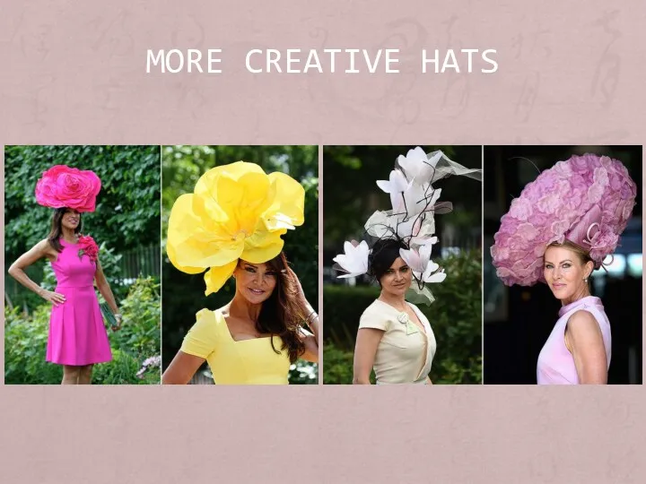 MORE CREATIVE HATS