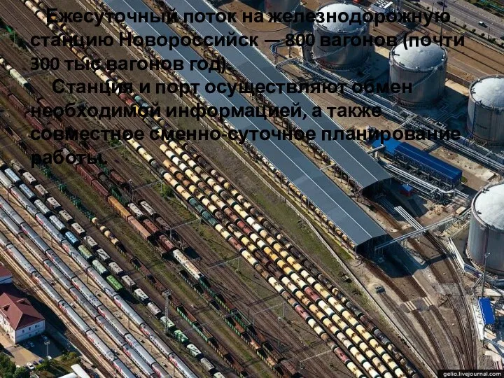 Ежесуточный поток на железнодорожную станцию Новороссийск — 800 вагонов (почти