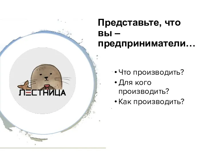 Представьте, что вы – предприниматели… Что производить? Для кого производить? Как производить?