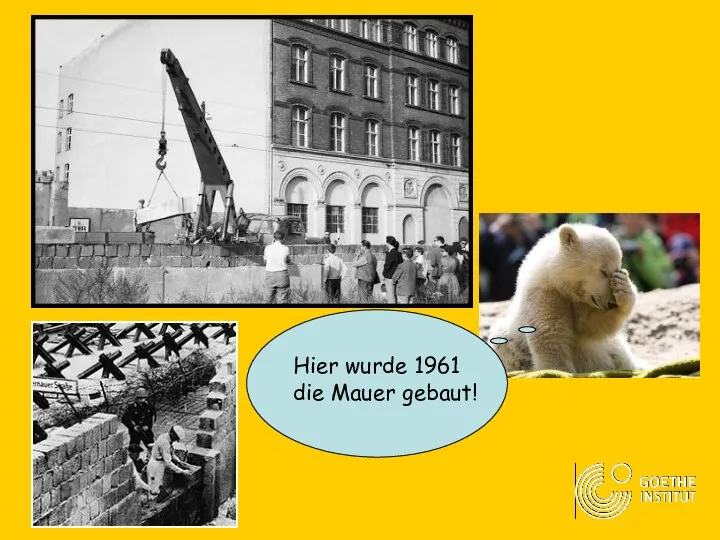 Hier wurde 1961 die Mauer gebaut!