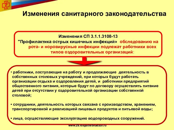 работники, поступающие на работу и продолжающие деятельность в собственных столовых