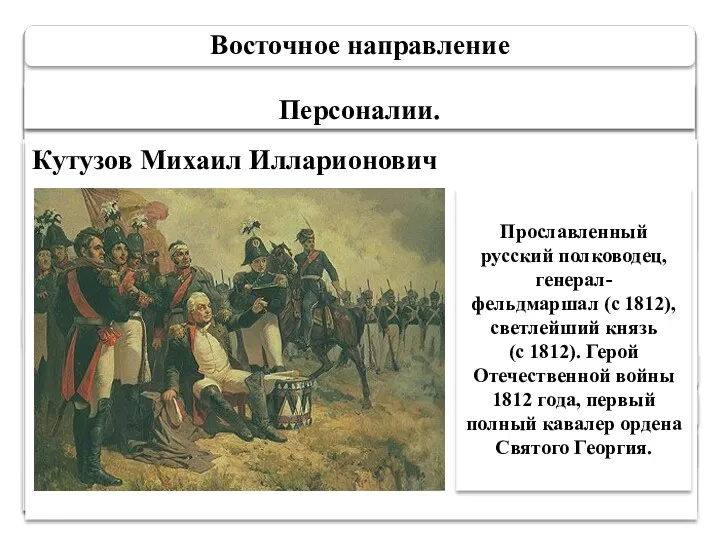 Восточное направление Русско-турецкая война 1806-1812 гг. 1807 г Обилемти (под