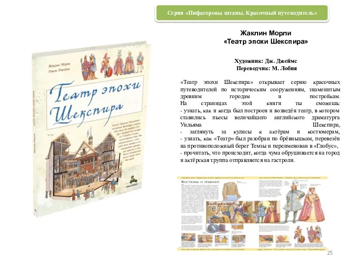 Жаклин Морли «Театр эпохи Шекспира» Художник: Дж. Джеймс Переводчик: М.