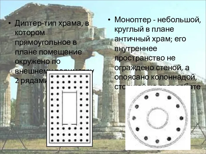Диптер-тип храма, в котором прямоугольное в плане помещение окружено по