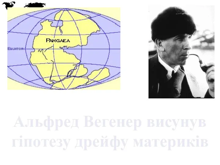 Альфред Вегенер висунув гіпотезу дрейфу материків