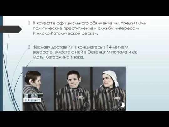 В качестве официального обвинения им предъявляли политические преступления и службу