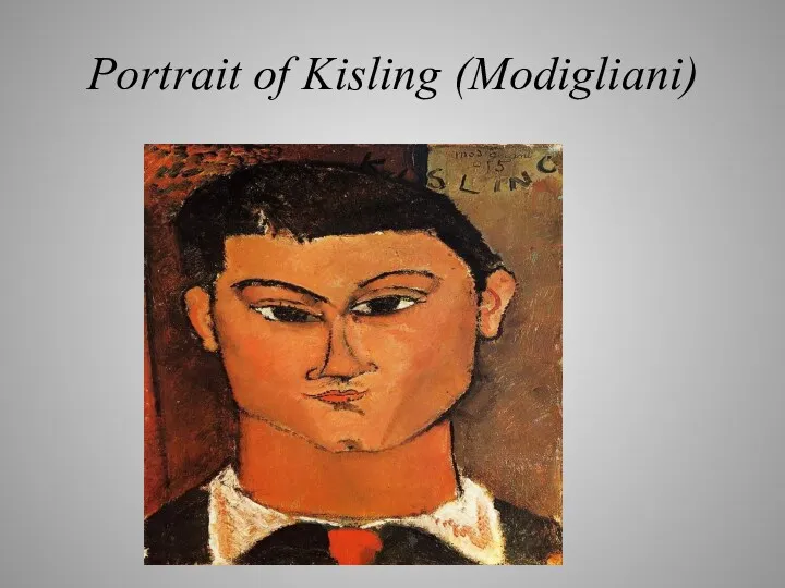 Portrait of Kisling (Modigliani)