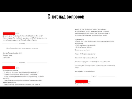 Снегопад вопросов