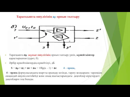 Таратқышта өшулігінің ар орнын толтыру Таратқышта ар жұмыс өшулігінің орнын