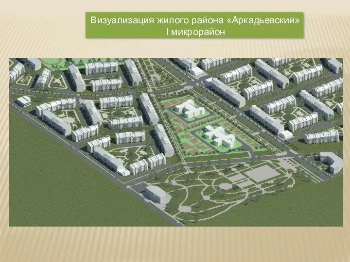Визуализация жилого района «Аркадьевский» I микрорайон