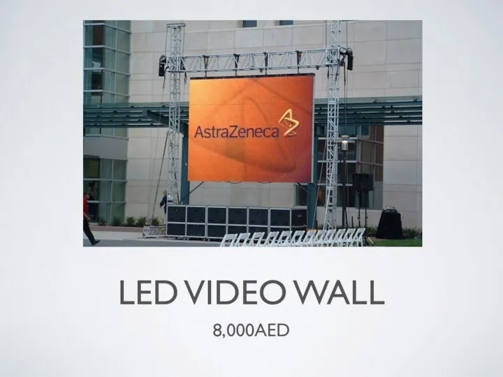 LED VIDEO WALL 8,000AED