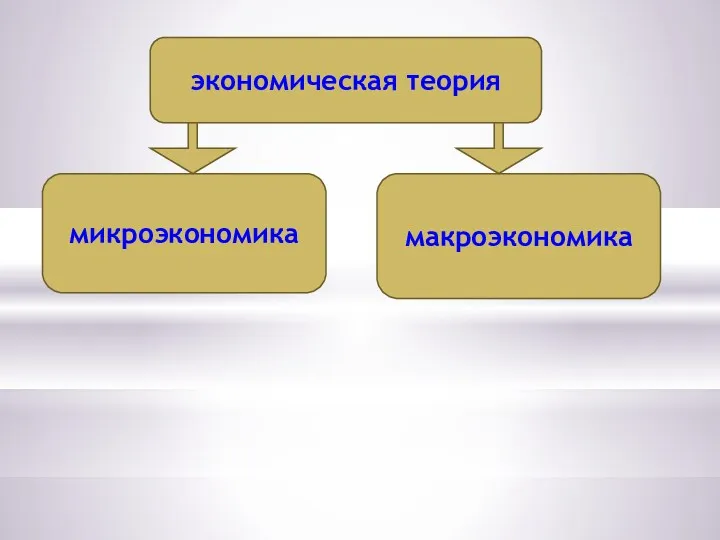 экономическая теория микроэкономика макроэкономика