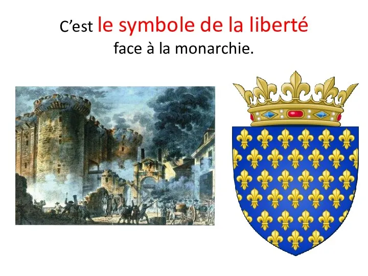 C’est le symbole de la liberté face à la monarchie.