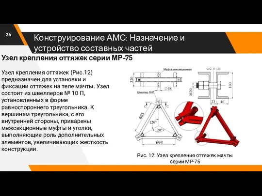 Конструирование АМС: Назначение и устройство составных частей Рис. 12. Узел