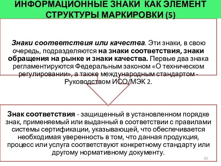 ИНФОРМАЦИОННЫЕ ЗНАКИ КАК ЭЛЕМЕНТ СТРУКТУРЫ МАРКИРОВКИ (5)