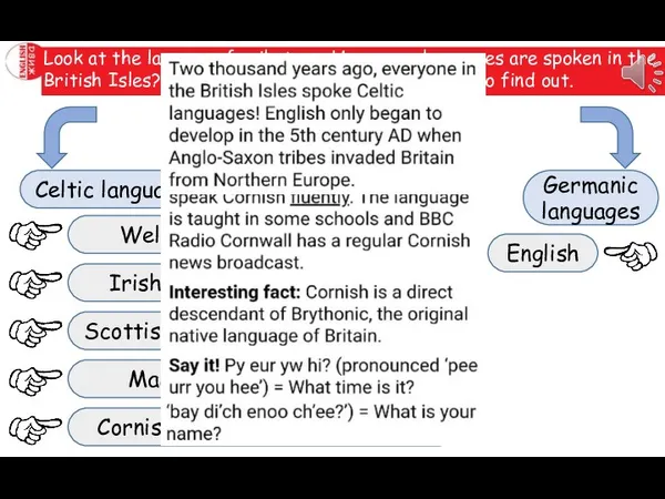 Look at the language family tree. How many languages are