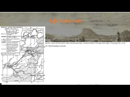 Афганистан Афганистан на рубеже XIX-XXвв. в силу своего стратегического местоположения,