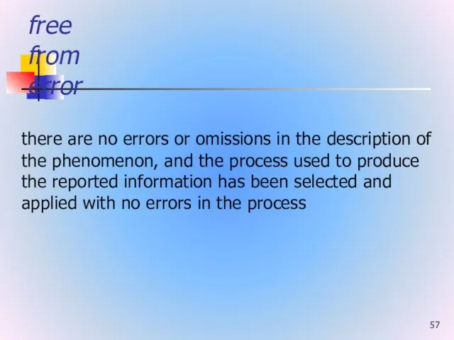 free from error there are no errors or omissions in