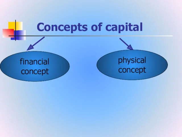 Concepts of capital financial concept physical concept