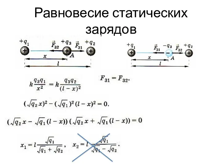 Равновесие статических зарядов