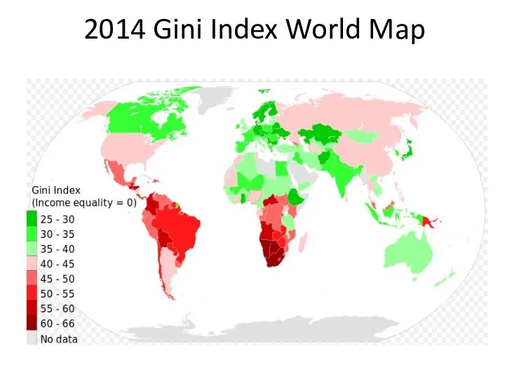 2014 Gini Index World Map