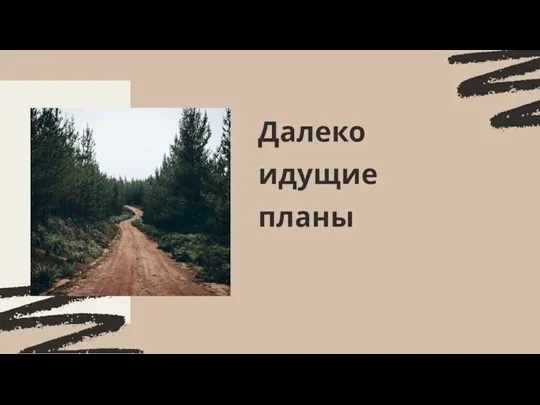 Далеко идущие планы