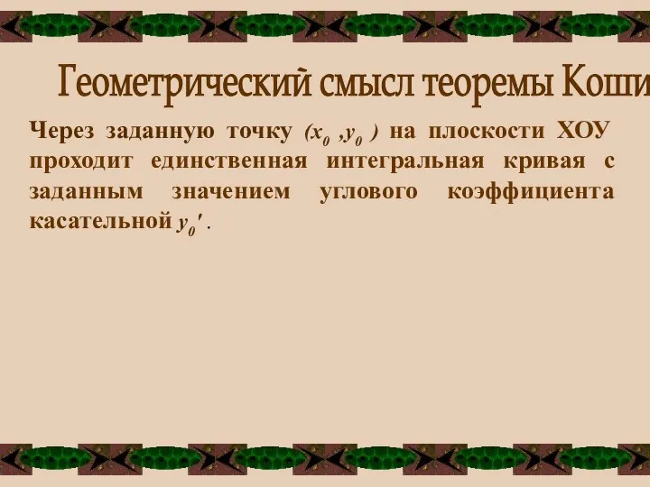 Через заданную точку (х0 ,у0 ) на плоскости ХОУ проходит