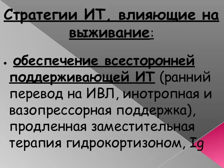 Стратегии ИТ, влияющие на выживание: обеспечение всесторонней поддерживающей ИТ (ранний