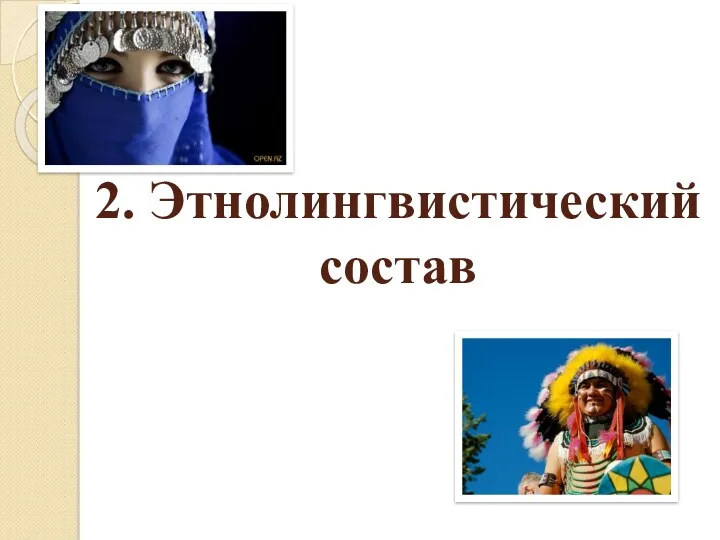 2. Этнолингвистический состав